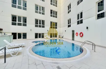 Pool image for: Apartment - 1 Bedroom - 2 Bathrooms for rent in Rawdhat - Airport Road - Abu Dhabi, Image 1