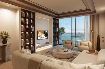 Living Room image for: Apartment - 1 Bedroom - 2 Bathrooms for sale in Nobu Residence - Al Marjan Island - Ras Al Khaimah, Image 1