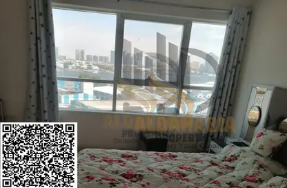 شقة - غرفة نوم - 1 حمام للبيع في أورينت تاور 1 - أورينت تاور - البستان - عجمان