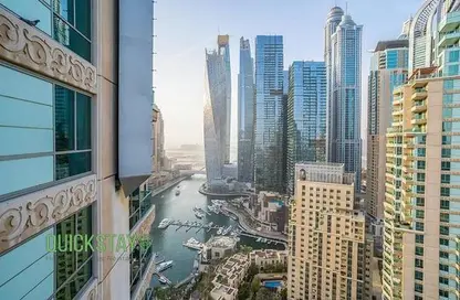 Apartment - 3 Bedrooms - 4 Bathrooms for rent in Al Mesk Tower - Emaar 6 Towers - Dubai Marina - Dubai