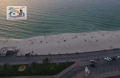 Apartment - 3 Bedrooms - 3 Bathrooms for rent in Ajman Corniche Residences - Ajman Corniche Road - Ajman