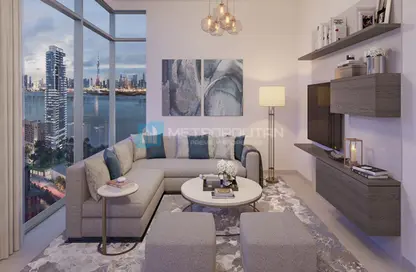 Living Room image for: Apartment - 3 Bedrooms - 3 Bathrooms for sale in Creek Rise Tower 1 - Creek Rise - Dubai Creek Harbour (The Lagoons) - Dubai, Image 1