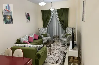 Living / Dining Room image for: Apartment - 2 Bedrooms - 3 Bathrooms for rent in Al Taawun - Sharjah, Image 1