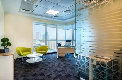 Living / Dining Room image for: Co-working space - Studio - 4 Bathrooms for rent in Latifa Tower - Sheikh Zayed Road - Dubai, Image 1