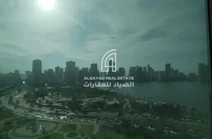 Office Space - Studio - 1 Bathroom for rent in Al Kaloti Tower - Al Majaz 2 - Al Majaz - Sharjah