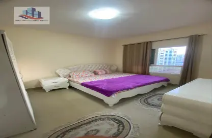 Room / Bedroom image for: Apartment - 1 Bedroom - 2 Bathrooms for rent in Al Khan Lagoon - Al Khan - Sharjah, Image 1