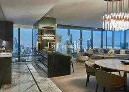 Living / Dining Room image for: Duplex - 2 bedrooms - 3 bathrooms for sale in One Za'abeel - Zabeel 1 - Zabeel - Dubai, Image 1