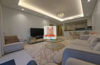 صورة لـ غرفة المعيشة شقة - 2 غرف نوم - 3 حمامات للايجار في فندق ومساكن برج باراماونت - الخليج التجاري - دبي ، صورة رقم 1