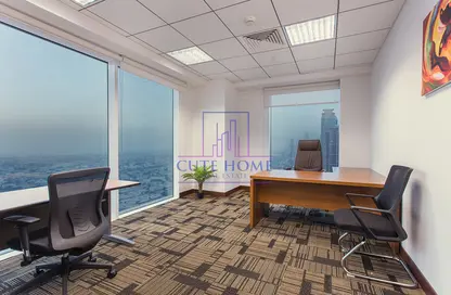 Business Centre - Studio - 4 Bathrooms for rent in Aspin Tower - Sheikh Zayed Road - Dubai