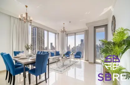 Apartment - 2 Bedrooms - 2 Bathrooms for rent in Boulevard Point - Downtown Dubai - Dubai