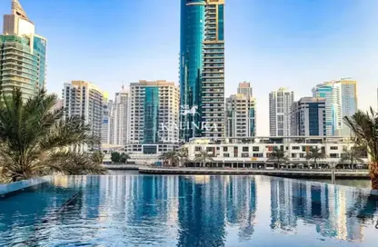 Pool image for: Apartment - 1 Bedroom - 2 Bathrooms for sale in Sanibel Tower - Park Island - Dubai Marina - Dubai, Image 1