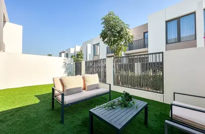 Terrace image for: Villa - 3 Bedrooms - 2 Bathrooms for rent in Elan - Tilal Al Ghaf - Dubai, Image 1
