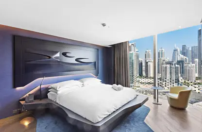 صورة لـ غرفة- غرفة النوم شقة - 2 غرف نوم - 2 حمامات للايجار في برج أوبوس - الخليج التجاري - دبي ، صورة رقم 1