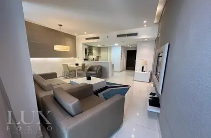 Living Room image for: Apartment - 2 Bedrooms - 2 Bathrooms for rent in DAMAC Maison The Vogue - Business Bay - Dubai, Image 1