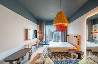 Apartment - Studio - 1 Bathroom for rent in Mama Shelter Residences - Business Bay - Dubai