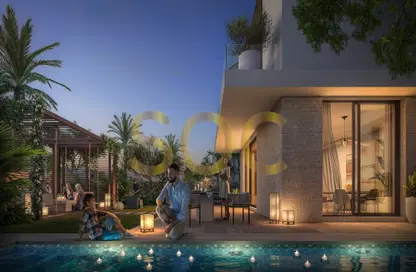 Pool image for: Villa - 4 Bedrooms - 5 Bathrooms for sale in Fay Alreeman - Al Shamkha - Abu Dhabi, Image 1