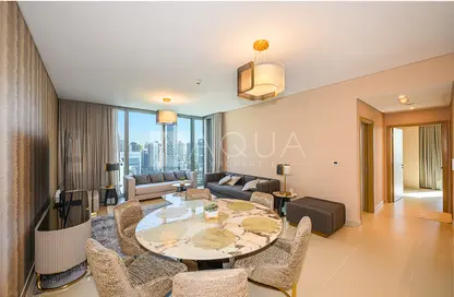 Living / Dining Room image for: Apartment - 2 Bedrooms - 2 Bathrooms for sale in 5242 Tower 1 - 5242 - Dubai Marina - Dubai, Image 1