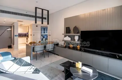 Living / Dining Room image for: Apartment - 2 Bedrooms - 2 Bathrooms for rent in MAG 318 - Business Bay - Dubai, Image 1