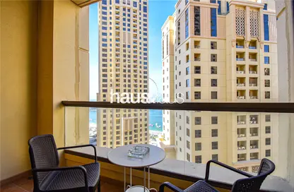 Balcony image for: Apartment - 1 Bedroom - 2 Bathrooms for sale in Bahar 1 - Bahar - Jumeirah Beach Residence - Dubai, Image 1