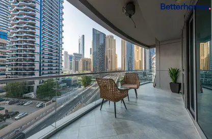 Balcony image for: Apartment - 2 Bedrooms - 3 Bathrooms for sale in The Waves Tower A - The Waves - Dubai Marina - Dubai, Image 1