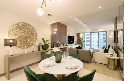 Living / Dining Room image for: Apartment - 2 Bedrooms - 3 Bathrooms for rent in Trident Grand Residence - Dubai Marina - Dubai, Image 1