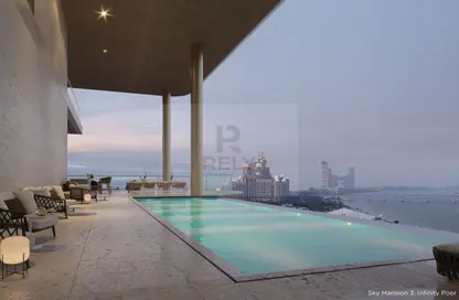 Pool image for: Apartment - 6 Bedrooms - 7 Bathrooms for sale in Serenia Living Tower 2 - Serenia Living - Palm Jumeirah - Dubai, Image 1