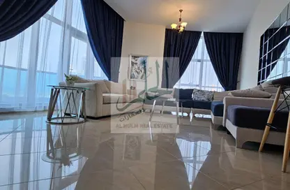 Apartment - 2 Bedrooms - 2 Bathrooms for rent in Corniche Tower - Ajman Corniche Road - Ajman