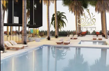صورة لـ حوض سباحة شقة - 1 حمام للبيع في برج سيسليا - مثلث قرية الجميرا - دبي ، صورة رقم 1