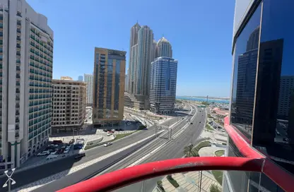 Apartment - 3 Bedrooms - 3 Bathrooms for rent in Al Salam Tower - Tourist Club Area - Abu Dhabi