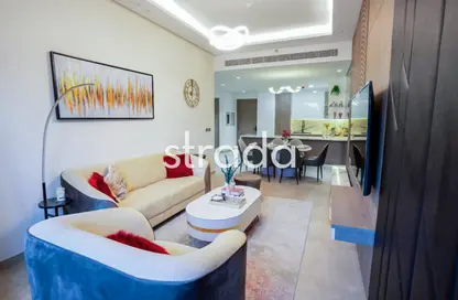 Living Room image for: Apartment - 1 Bedroom - 2 Bathrooms for sale in 555 Park Views - Jumeirah Village Triangle - Dubai, Image 1