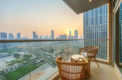 Balcony image for: Apartment - 2 Bedrooms - 2 Bathrooms for rent in Burj Views - Downtown Dubai - Dubai, Image 1