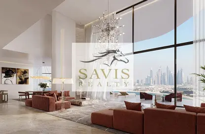 Living Room image for: Duplex - 3 Bedrooms - 4 Bathrooms for sale in SLS Residences the Palm - Palm Jumeirah - Dubai, Image 1