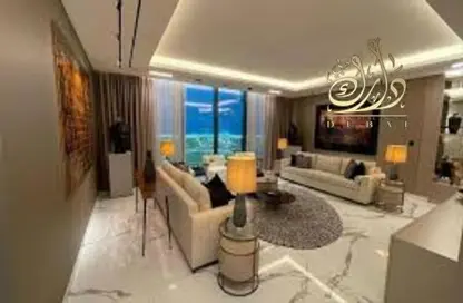 Living / Dining Room image for: Apartment - 3 Bedrooms - 4 Bathrooms for sale in Sobha One - Sobha Hartland - Mohammed Bin Rashid City - Dubai, Image 1