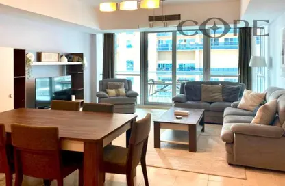 Apartment - 2 Bedrooms - 3 Bathrooms for rent in The Waves Tower A - The Waves - Dubai Marina - Dubai