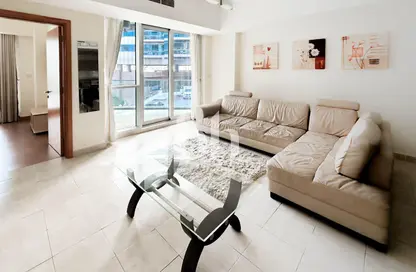 شقة - غرفة نوم - 1 حمام للايجار في B- برج الأمواج - برج الأمواج - دبي مارينا - دبي