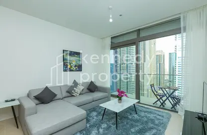 Living Room image for: Apartment - 1 Bedroom - 1 Bathroom for rent in Marina Gate 1 - Marina Gate - Dubai Marina - Dubai, Image 1