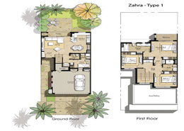 تاون هاوس - 3 غرف نوم - 2 حمامات للكراء في زهرا تاون هاوس - تاون سكوار - دبي