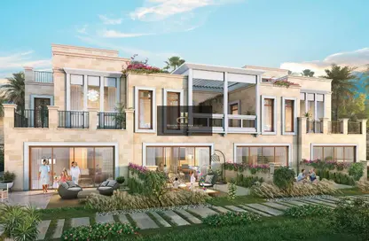 Outdoor House image for: Townhouse - 4 Bedrooms - 5 Bathrooms for sale in Malta - Damac Lagoons - Dubai, Image 1