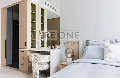 Room / Bedroom image for: Apartment - 1 Bedroom - 2 Bathrooms for sale in 1WOOD Residence - Jumeirah Village Circle - Dubai, Image 1