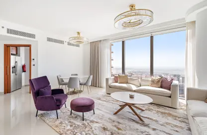 Apartment - 2 Bedrooms - 3 Bathrooms for rent in Boulevard Point - Downtown Dubai - Dubai