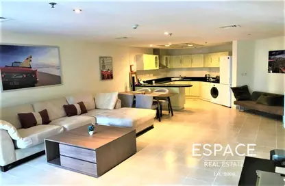 Apartment - 1 Bedroom - 2 Bathrooms for rent in The Waves Tower B - The Waves - Dubai Marina - Dubai