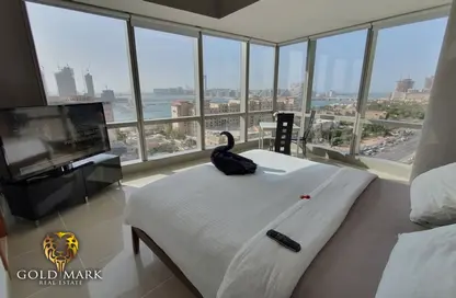 Apartment - 3 Bedrooms - 2 Bathrooms for rent in Ocean Heights - Dubai Marina - Dubai