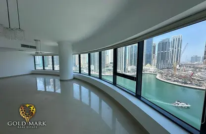 شقة - 3 غرف نوم - 4 حمامات للايجار في برج الزمان والمكان - دبي مارينا - دبي
