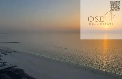 Apartment - 2 Bedrooms - 2 Bathrooms for sale in Corniche Tower - Ajman Corniche Road - Ajman