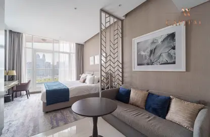 Living Room image for: Apartment - 1 Bathroom for sale in PRIVE BY DAMAC (B) - DAMAC Maison Privé - Business Bay - Dubai, Image 1