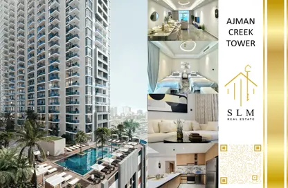 Apartment - 1 Bedroom - 2 Bathrooms for sale in Ajman Creek Towers - Al Rashidiya 1 - Al Rashidiya - Ajman