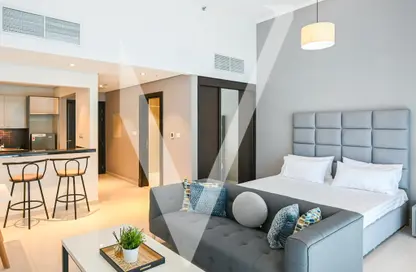 Apartment - Studio - 1 Bathroom for rent in Silverene Tower B - Silverene - Dubai Marina - Dubai