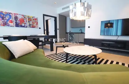 Living Room image for: Apartment - 1 Bedroom - 1 Bathroom for sale in 15 Northside - Tower 1 - 15 Northside - Business Bay - Dubai, Image 1