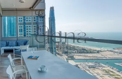 شقة - 2 غرف نوم - 2 حمامات للايجار في أوشن هايتس - دبي مارينا - دبي