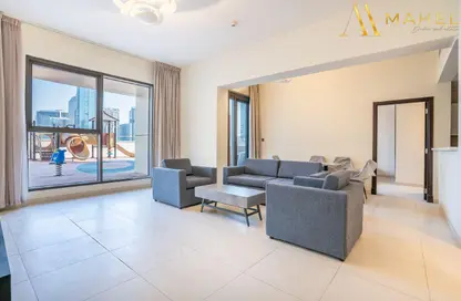 شقة - غرفة نوم - 2 حمامات للايجار في بهوان تاور داون تاون - وسط مدينة دبي - دبي